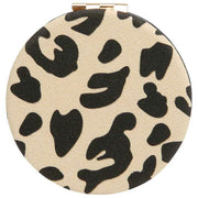 Alice Wheeler London Ronde spiegel met dierenprint - Licht luipaard/zwart