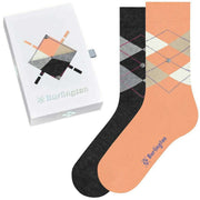 Burlington Basic Gift Box Sokken - Oranje/Zwart