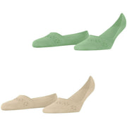 Burlington Everyday 2-pack onzichtbare sokken - Perzisch groen
