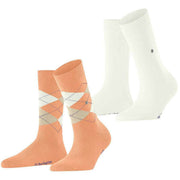 Burlington Everyday Mix 2-pack sokken - perzikoranje