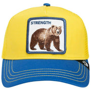 Goorin Bros Strong Bear Fab Farm Trucker Hat - Blauw/Geel/Bruin