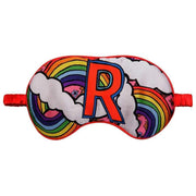Jessica Russell Flint R voor Rainbow Silk Eye Mask - Wit/Roze/Geel