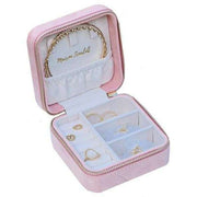 Maison Scarlett Corinne Velvet Travel Jewellery Box - Pink