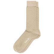 Pantherella Gadsbury Motief Pin Dot Katoenen Lisle Sokken - Tawny Beige