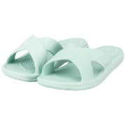 Totes SOLBOUNCE Bounce Cross Strap Sliders - Mintgroen
