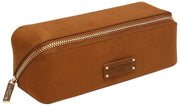 Alice Wheeler London Kensington kleine suède treinkoffer - Fudge Tan