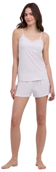 Falke Delicate Touch Chemise Top - Ivoor