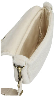 Hindbag Margault Teddy Schoudertas - Arctic White