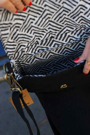 Hindbag Margault Gewatteerde Schoudertas - Zwart