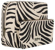 Achtertas Alix Extra Grote Toilettas - Ecru Zebra