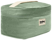 Hindbag Gaspard Vanity Bag - Fluweel Mintgroen