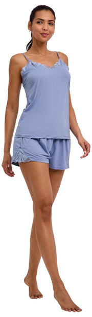 Falke Delicate Touch Chemise Top - Blauw staal