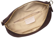 Elie Beaumont Suède Grote Sling Bag - Chocoladebruin
