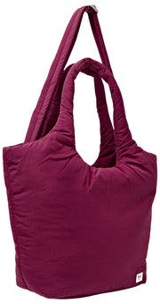 Roka Oxford Medium Taslon Schoudertas - Merlot Rood
