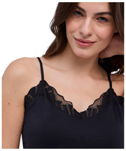 Falke Delicate Touch Chemise Top - Zwart