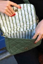 Hindbag Margault Gewatteerde Schoudertas - Olijfgroen