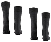 Falke Happy 2 Pack Socks - Anthra Mel Gray