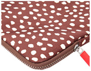 Roka Brick Lane laptoptas van gerecycled canvas - Bruine vlek
