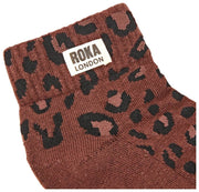 Roka Wembley Anke Sokken - Mini Luipaard Biologisch Bruin