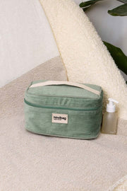 Hindbag Gaspard Vanity Bag - Fluweel Mintgroen