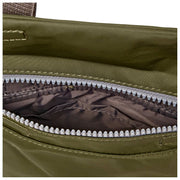 Roka Stratford kleine crossbodytas van gerecycled nylon - bieslookgroen