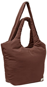 Roka Oxford Medium Taslon Schoudertas - Chocoladebruin
