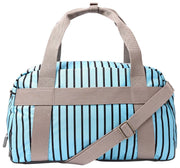 Roka Gatwick medium plunjezak van gerecycled canvas - blauwe streep