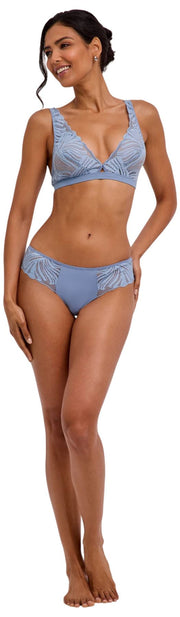 Falke Delicate Touch Slip - Blauw Staal