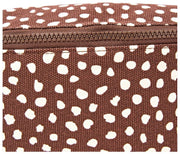 Roka Mill Hill katoenen canvas heuptasje - bruine stip