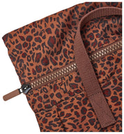 Roka Canfield B middelgrote rugzak van gerecycled canvas - Mini Leopard Brown