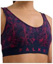 Falke Daily Comfort Print 2-pack bustier bralette - rood/zwart