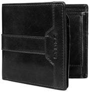 Dents Itchen Coin Bifold Portemonnee - Zwart