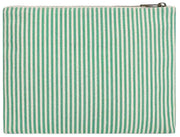 Hindbag Ema Medium etui met ritssluiting - groene strepen