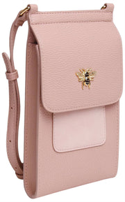 Alice Wheeler London Mini Bloomsbury Crossbody Tas - Roze