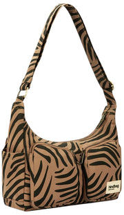 Hindbag Emile Multi Pocket Schoudertas - Kaneel Tijger Bruin
