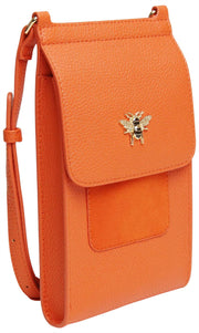 Alice Wheeler London Mini Bloomsbury Crossbody Tas - Oranje