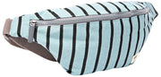 Roka Mill Hill katoenen canvas heuptasje - blauwe streep
