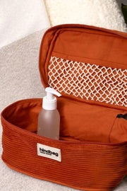 Hindbag Gaspard Vanity Bag - Fluweel Baksteen Oranje