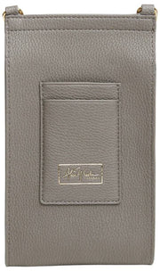Alice Wheeler London Mini Bloomsbury Crossbody Tas - Leisteengrijs