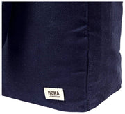 Roka Sloane middelgrote draagtas van katoenen canvas - marineblauw