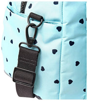 Roka Gatwick medium plunjezak van gerecycled canvas - hartprint blauw