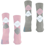 burlington-everyday-argyle-2-pack-socks---sporty-rose-pink-34597998
