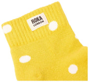 Roka Wembley Enkelsokken - Gele Stip