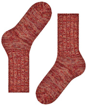 Falke Brooklyn Boot Sokken - Rioja Rood
