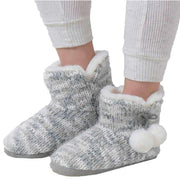 totes-toasties-space-dye-knitted-boot-slippers---grey-34475766