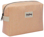 Hindbag Leon Geweven Toilettas - Koraalroze