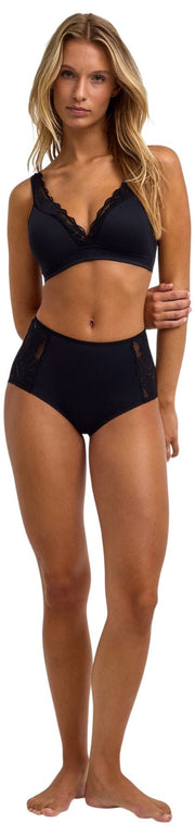Falke Delicate Touch Mid Taille Slip - Zwart