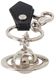 Vivienne Westwood 3D Orb-sleutelhanger - zwart/zilver