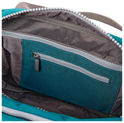 Roka Gatwick kleine plunjezak van gerecycled canvas - diep blauwgroen