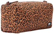 Roka Mayfair kleine toilettas van katoenen canvas - Mini Luipaardbruin